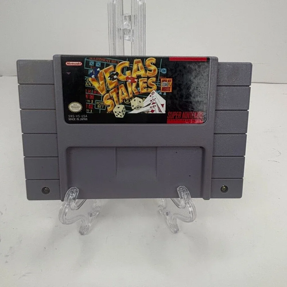 Vegas Stakes SNES Casino Game (Super Nintendo, 1993) Cartridge Only